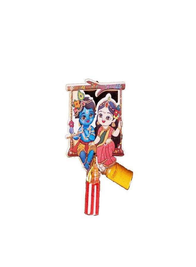 RED WIND Radhakrishna MDF Haldi Kumkum Bottles Gift Set - Pack of 31 - Traditional Return Gifts for Pooja, Festivals, Weddings, Housewarming, Thamboolam, Celebrations & Auspicious Events - Image 4