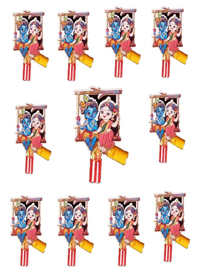 RED WIND Radhakrishna MDF Haldi Kumkum Bottles Gift Set - Pack of 31 - Traditional Return Gifts for Pooja, Festivals, Weddings, Housewarming, Thamboolam, Celebrations & Auspicious Events - Image 1