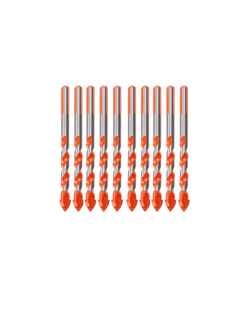 10Pcs Ceramic Tile Drill Bit Set for Tile Brick Glass Plastic and Wood Concrete Drill Bit - 6mm  - Image 3