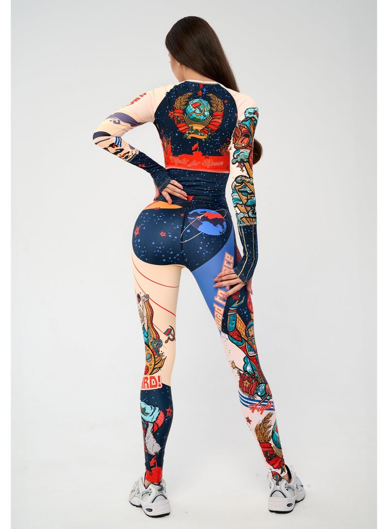 Bona Fide Premium Quality Leggings for Women with Unique Design and Push Up - High Waisted Tummy Control Legging - Image 3