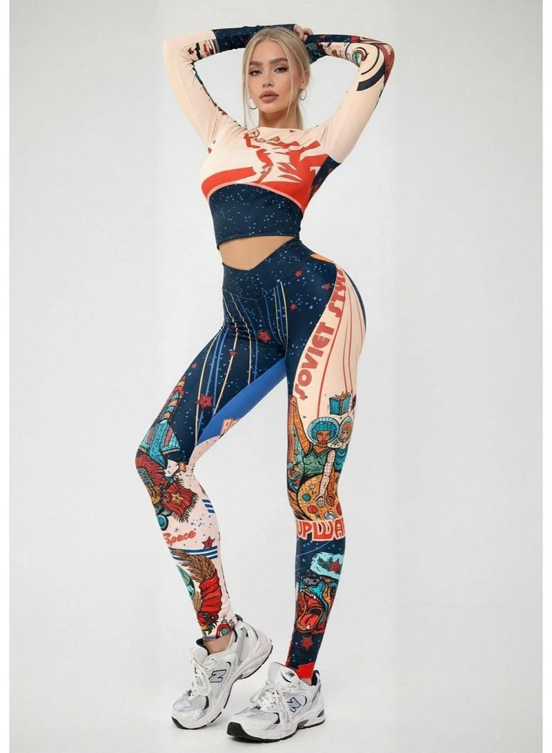 Bona Fide Bona Classic "Russian girl" Classic Russian Girl High Waist Gym Leggings for Women for Women | Best Price UAE