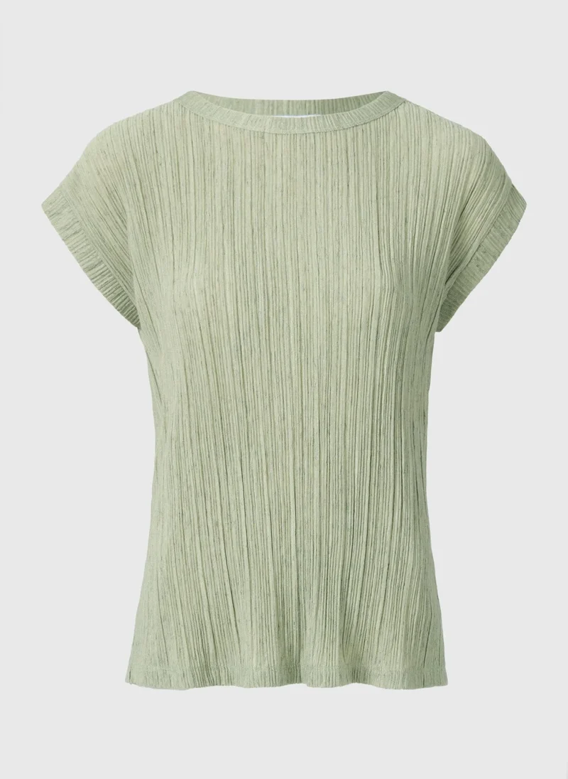 Matalan Sage Green Textured T-Shirt