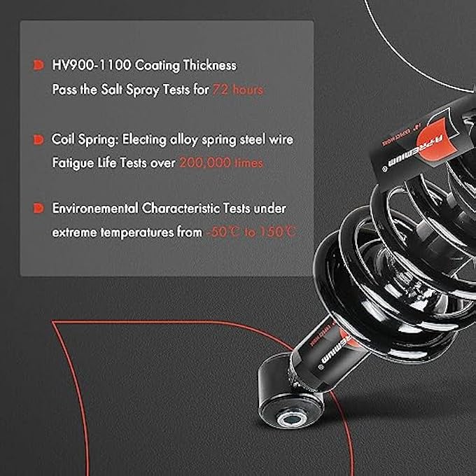 أ-بريميوم زوج من 2 مجموعة زنبرك لولبي كامل للدعامة الخلفية متوافق مع ميتسوبيشي لانسر 2008 و2009 و2010 من جانب السائق والراكب - Image 5