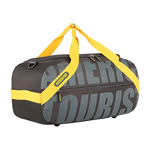 American Tourister PIXO DFL 52CM 01 Grey/Yellow, Detachable & Adjustable Shoulder Strap - Image 2