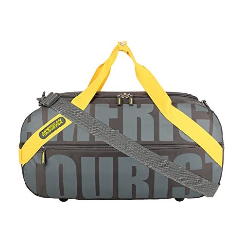 American Tourister PIXO DFL 52CM 01 Grey/Yellow, Detachable & Adjustable Shoulder Strap - Image 1