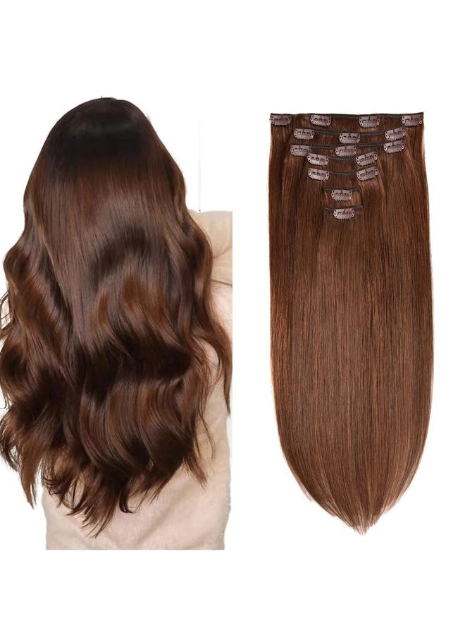 Bluejw Real Hair Wig Women's Wig Clip Hair Seven-Piece Set Real Hair Clip In Human Hair - Image 2