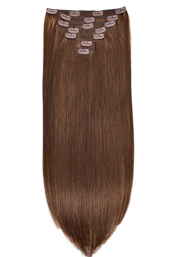 Bluejw Real Hair Wig Women's Wig Clip Hair Seven-Piece Set Real Hair Clip In Human Hair - Image 1