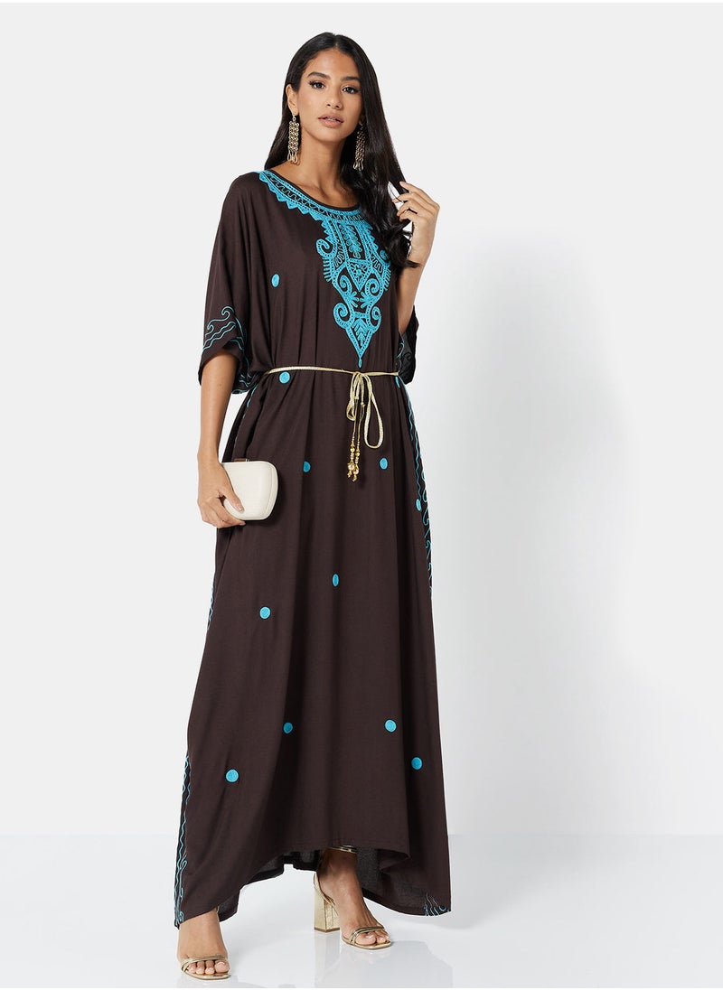 ARABIAN CLOSET EMBROIDERED KAFTAN  - Image 3