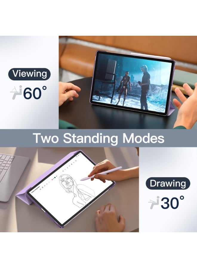 for Honor Pad 9 12.1 Inch Case Cover,With Pen Slot For Anti Drop, Tablet Protective Cover, Triple Fold Multi Angle Design, Automatic Wake-up/sleep, Soft Leather - Image 5