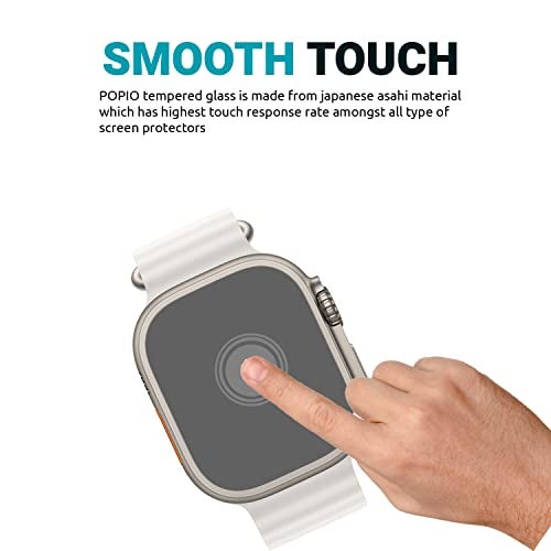 POPIO Military-Grade Gorilla Tempered Glass for Apple Watch Ultra 3/2/1 (Pack of 2) - Image 3