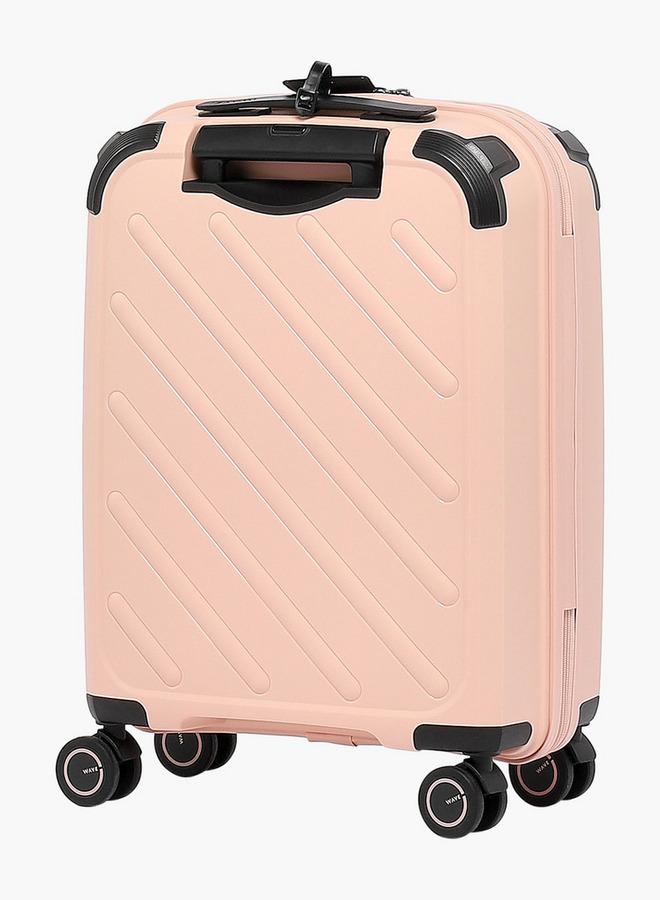 Wave Solid Hardcase Trolley Bag with Retractable Handle - 20 Inches Check-in Bag - Image 3