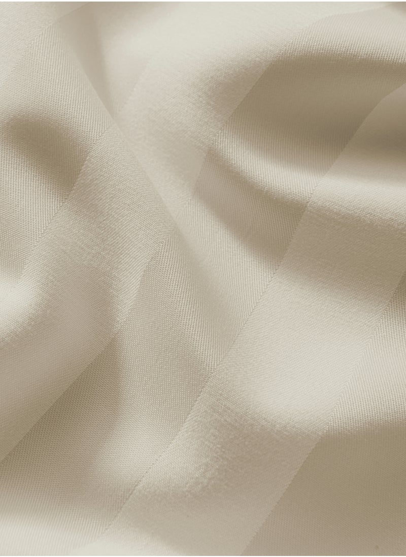 Master Home Textile Microfiber Hotel Duvet Cover Sets, Fits 160 cm x 200 cm Size Bed, 4 Pcs Queen Size, Hotel Stripe Pattern  - Image 5