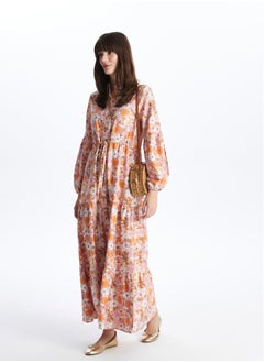 LC WAIKIKI Floral Long Sleeve Women's Shirt Dress  - Image 2