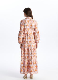 LC WAIKIKI Floral Long Sleeve Women's Shirt Dress  - Image 5