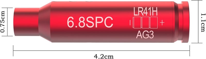 TPO .223/.308/30-30/30-06/.350 Legend/300BLK/6.5 Creedmoor/450 Bushmaster/338/Crossbow/.300 Win/7.62X54R/6.5 Grendel/5.7x28/.458 Socom Red Laser Bore Sight w/ 6 Batteries - Image 3