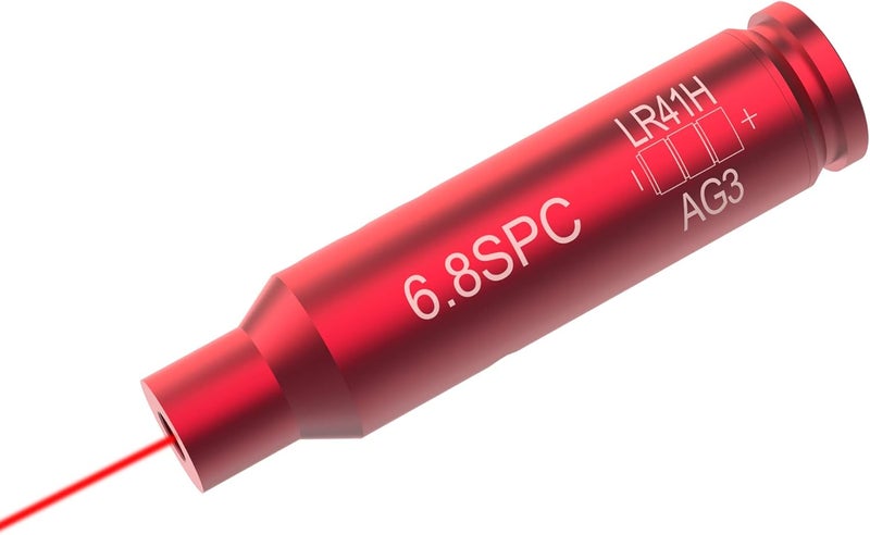 TPO .223/.308/30-30/30-06/.350 Legend/300BLK/6.5 Creedmoor/450 Bushmaster/338/Crossbow/.300 Win/7.62X54R/6.5 Grendel/5.7x28/.458 Socom Red Laser Bore Sight w/ 6 Batteries - Image 1