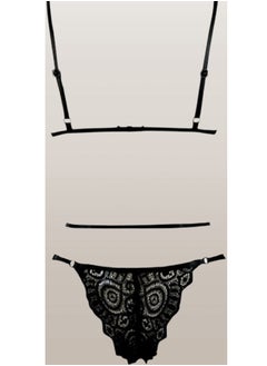 MANIKAN FROM MANIKAN-Women's jumpsuit, made of lace, patterned with flowers, one piece  - Image 2