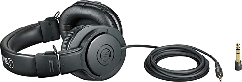 Audio-Technica ATH-M20x Professional Studio Monitor Headphones, Black (AUD ATHM20X) - Image 4