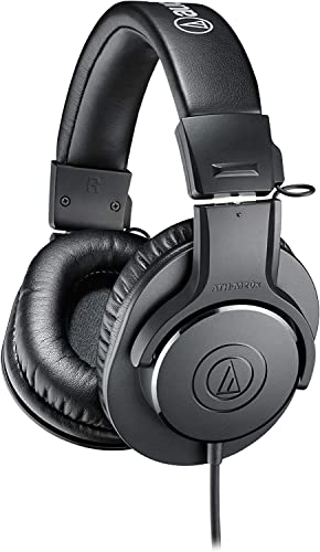 Audio-Technica ATH-M20x Professional Studio Monitor Headphones, Black (AUD ATHM20X) - Image 1