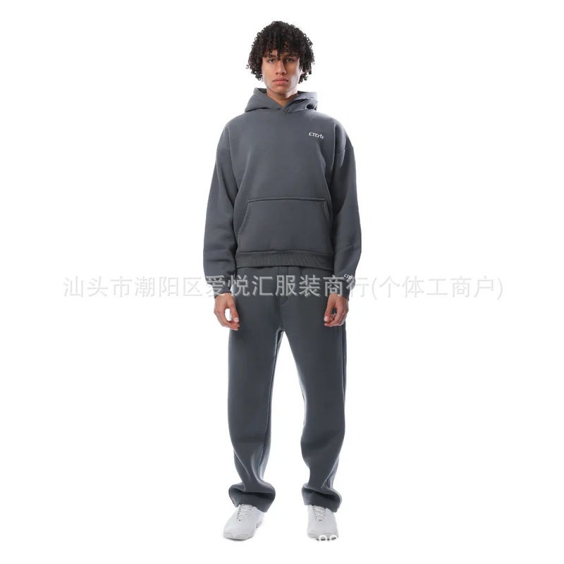 Sweater Suit Fashion Casual Logo Printing Hooded Sweater Suit - Image 5