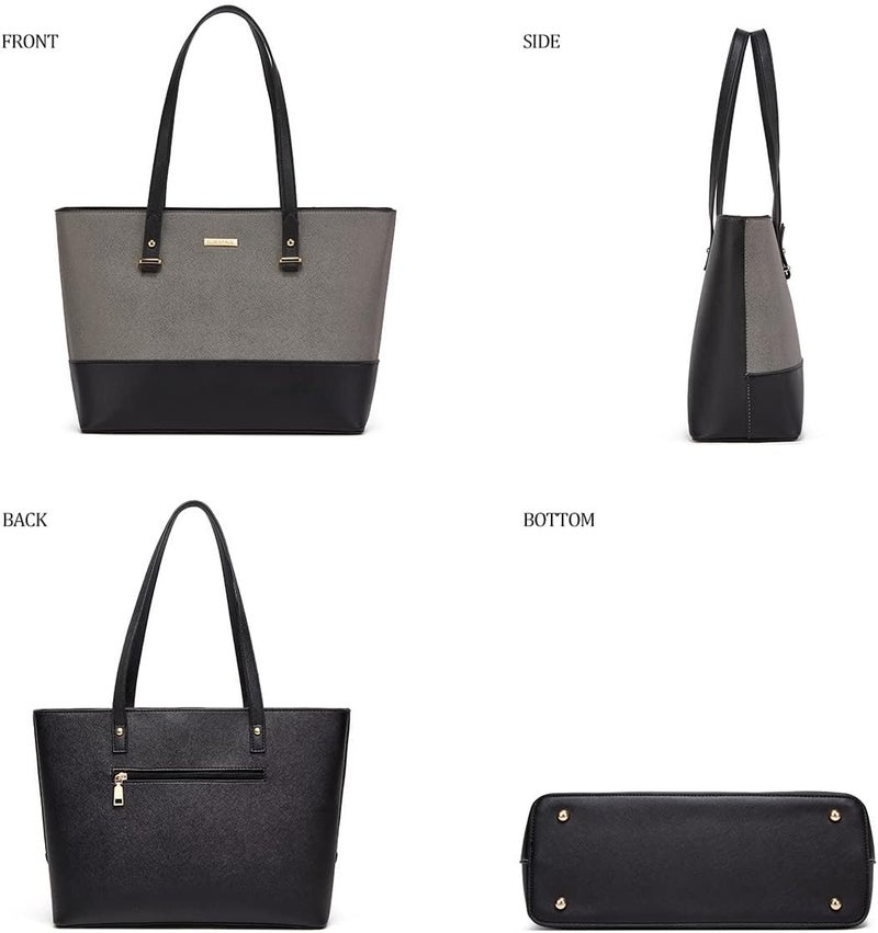 YTL Women Fashion Handbags Wallet Tote Bag Shoulder Bag Top Handle Satchel Purse Set 4pcs - Image 4