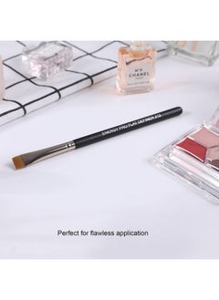 Energy Flat Eyeliner Eyebrow Concealer Brush Pro Flat Definer Firm Stiff Thin Synthetic Bristle Precision Lash Liner Brow Conceal For Defining Shaping Eyebrows With Gel Powder Cream Cake Makeup 212  - Image 2