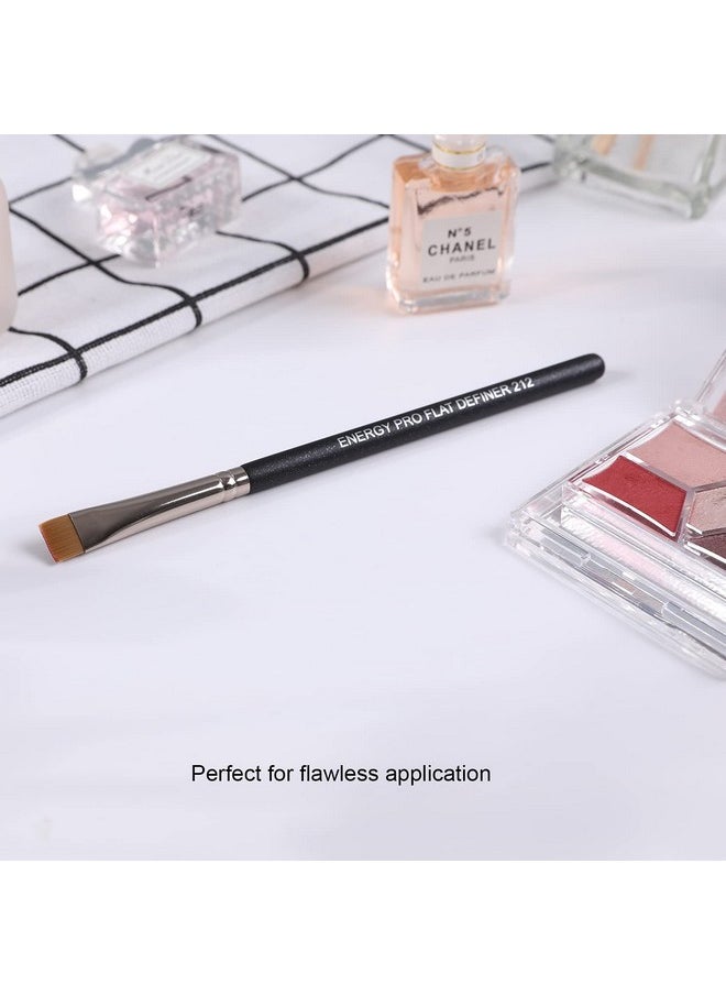 Energy - Flat Eyeliner Eyebrow Concealer Brush Pro Flat Definer Firm Stiff Thin Synthetic Bristle Precision Lash Liner Brow Conceal For Defining Shaping Eyebrows With Gel Powder Cream Cake Makeup 212 - Image 1