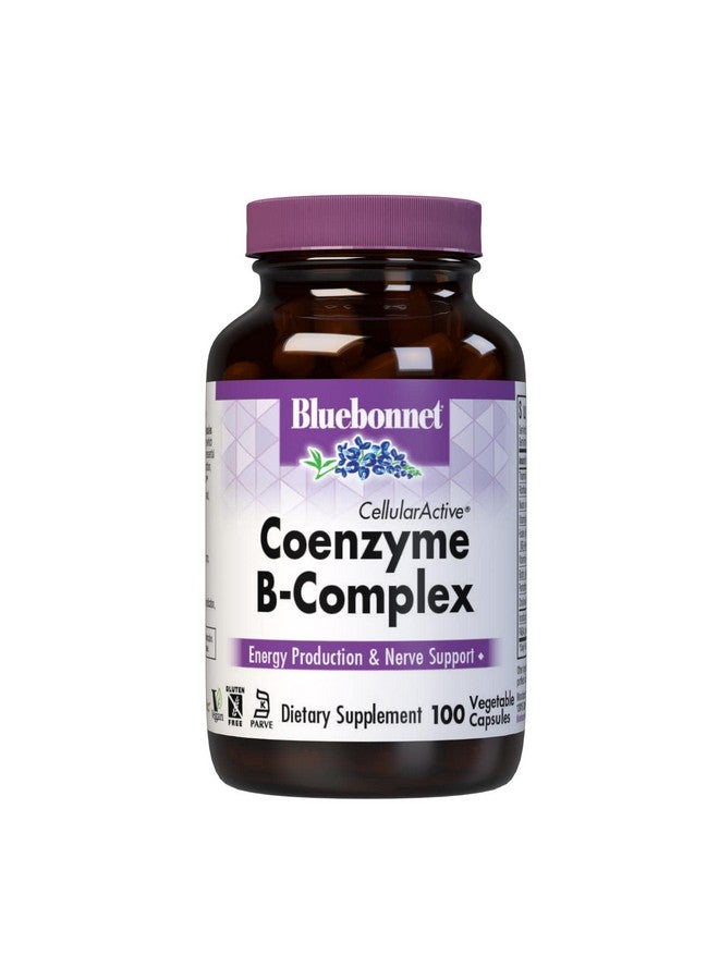 Bluebonnet Nutrition Cellular Active* Coenzyme Bcomplex Contains A Full Spectrum Of B Vitamins Soyfree Glutenfree Kosher Certified Dairyfree Vegan 100 Vegetable Capsules 100 Servings - Image 2