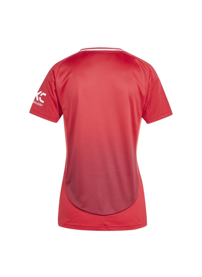 Adidas Adidas Mufc H Jsy W Red Football Jerseys For Women 2Xs  - Image 3