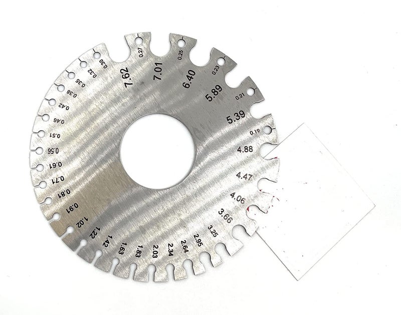 Fozti Ajanta Precision Wire Gauge Round with SWG 136 mm Measuring for WirePlate Manufacturer Fabricators Traders and Jewellers for Showroom Workshop Jewellery Making Hobby Craft DIY