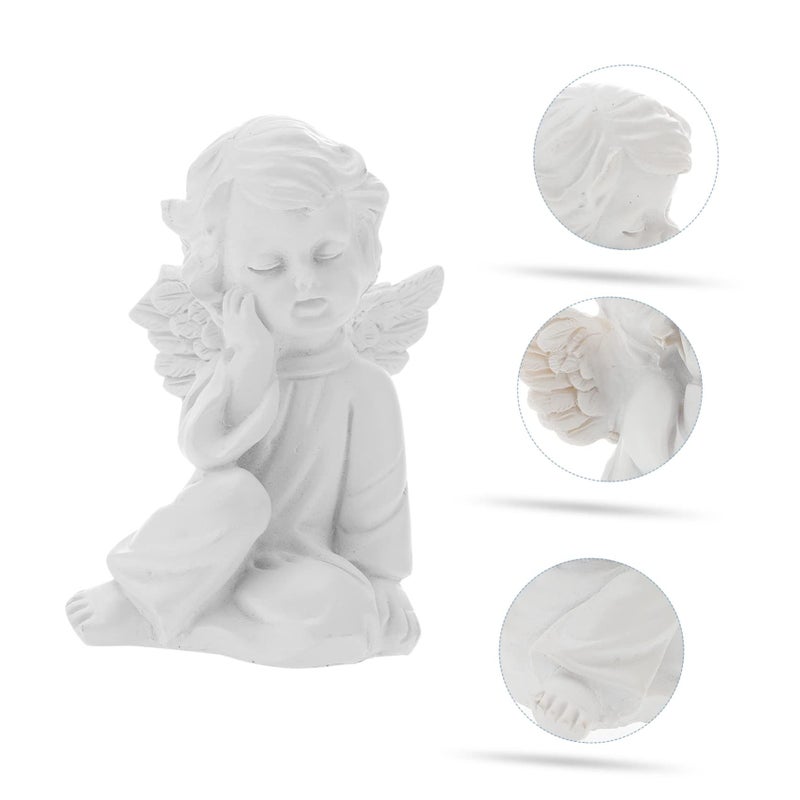Balaco Angel Decor Statue Durable Angel Sculpture For Living Room Home Accents 4 72 Inch - Image 4