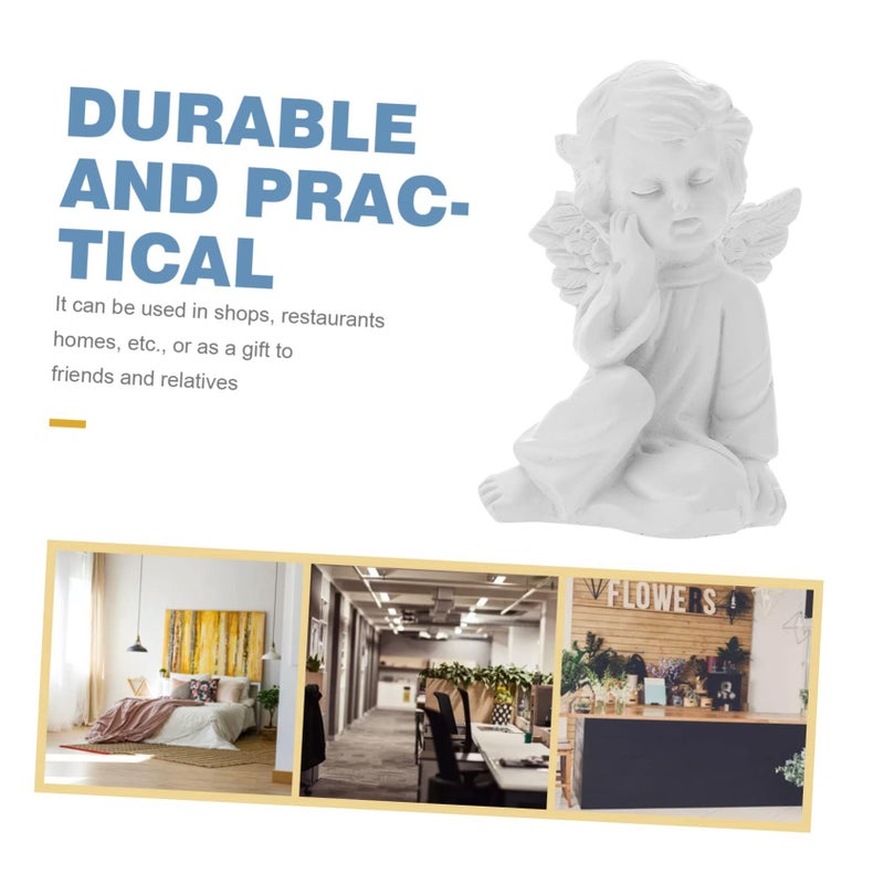 Balaco Angel Decor Statue Durable Angel Sculpture For Living Room Home Accents 4 72 Inch - Image 5