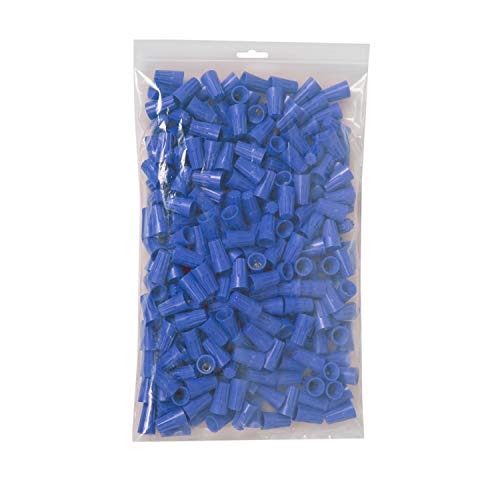 Maxxima Blue Electrical Wire Connector Screw Terminal - 1,000 Pack, Cone Shaped, UL Listed and ROHS Compliant, Ideal for Electrical Projects and Home Lighting Needs - Image 1