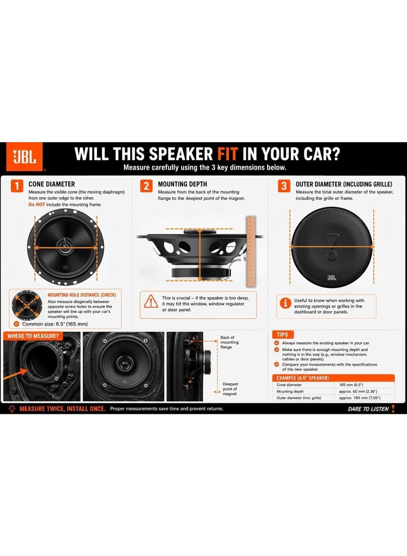 JBL Stage2 55F – 5.25" 2-Way Audio Car Speakers, 400W Peak / 50W RMS - Image 1