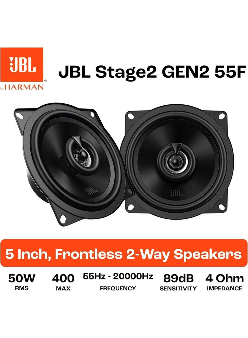 JBL Stage2 55F – 5.25" 2-Way Audio Car Speakers, 400W Peak / 50W RMS - Image 3
