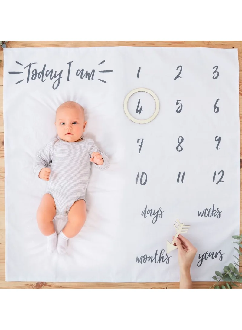 Ginger Ray Baby Milestone Blanket Keepsake