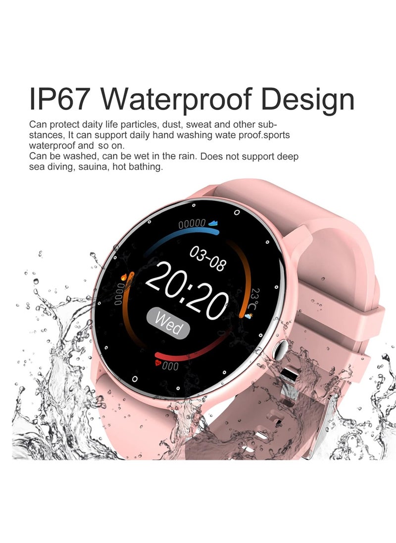 ZL02D Smart Watch, 1.28 Inch Touch Screen Fitness Tracker with Message Reminder, Blood Oxygen, Heart Rate Monitor, Sleep Analysis, Sports Modes for Android iOS