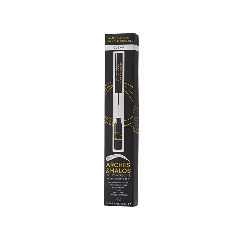 Arches & Halos Arches and Halos Water Resistant Firm Hold Eyebrow Gel - Clear Brow Gel for Lasting Definition - Non Flaking Weightless Formula - Vegan - 0.1 oz - Image 3