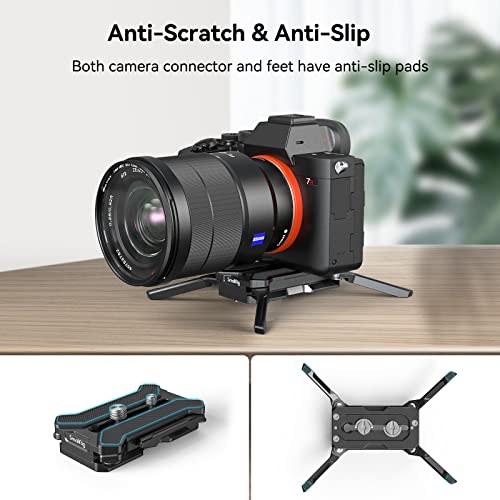 SMALLRIG Quick Release Plate for Arca-Type, Max. Load 44.1lb (20kg), Foldable Quadruped Support for Camera Lenses Within 5.9inch (15cm), Anti-Twist and Non-Slip Design - 3913 - Image 5