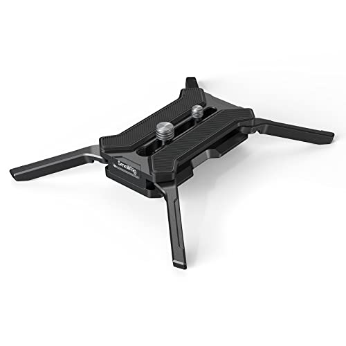 SMALLRIG Quick Release Plate for Arca-Type, Max. Load 44.1lb (20kg), Foldable Quadruped Support for Camera Lenses Within 5.9inch (15cm), Anti-Twist and Non-Slip Design - 3913 - Image 1