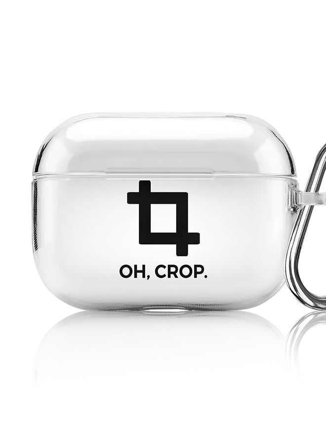 Stylizedd Classic Clear printed Case for Apple AirPods Pro 2nd Generation Thin Transparent Cover [Designed for Apple AirPods Pro 2nd Generation] - Oh Crop  - Image 1
