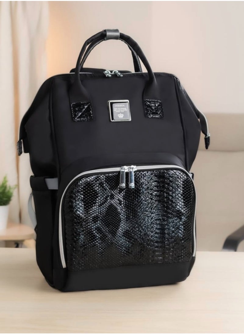 Lequeen diaper bag - black / Leather - pzsku/Z15AEC3FC14C54BB5D19DZ/45/_/1734768093/c6b3209b-db9a-4a22-9b4f-74e4dedab579