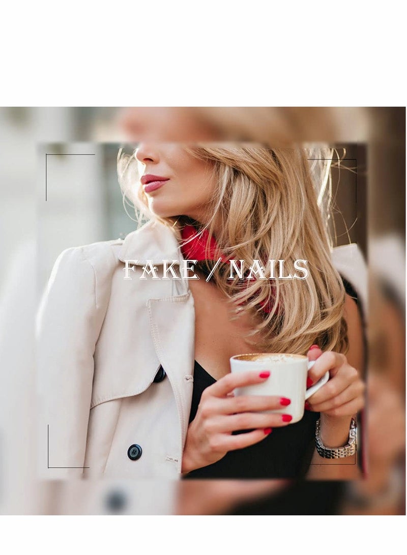 Excefore Yellow Luxury Fake Nails Super Long Press on Flowers Rhinestone Nails Pink Square Acrylic False Nails With Glue Sticker Prom Women's Nails False Nail - Tips 24 pcs - Image 2