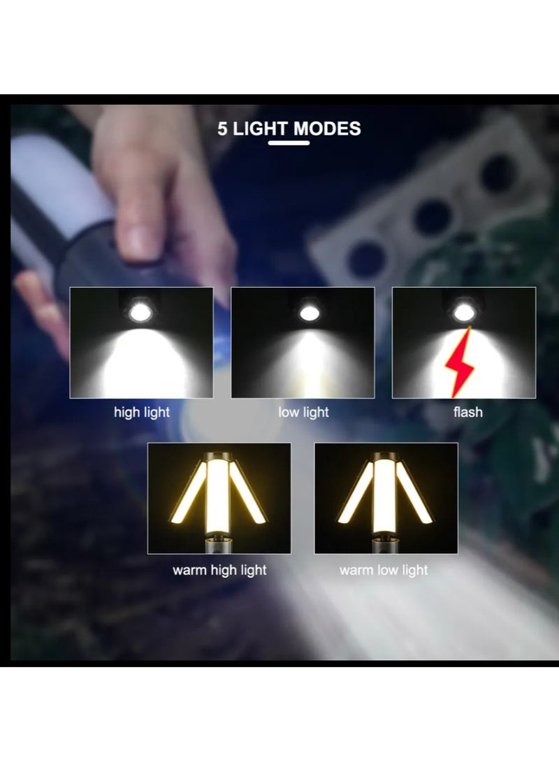 Portable Camping Lantern 3000Mah Rechargeable Camping Light with Bright LED for Outdoor Emergency Outages Hiking - Image 5