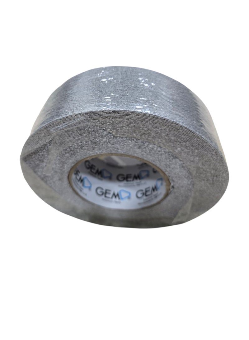 جم شريط جيم مانع للانزلاق 50 مم × 15 م فضي لاصق قوي قبضة متينة - Image 5