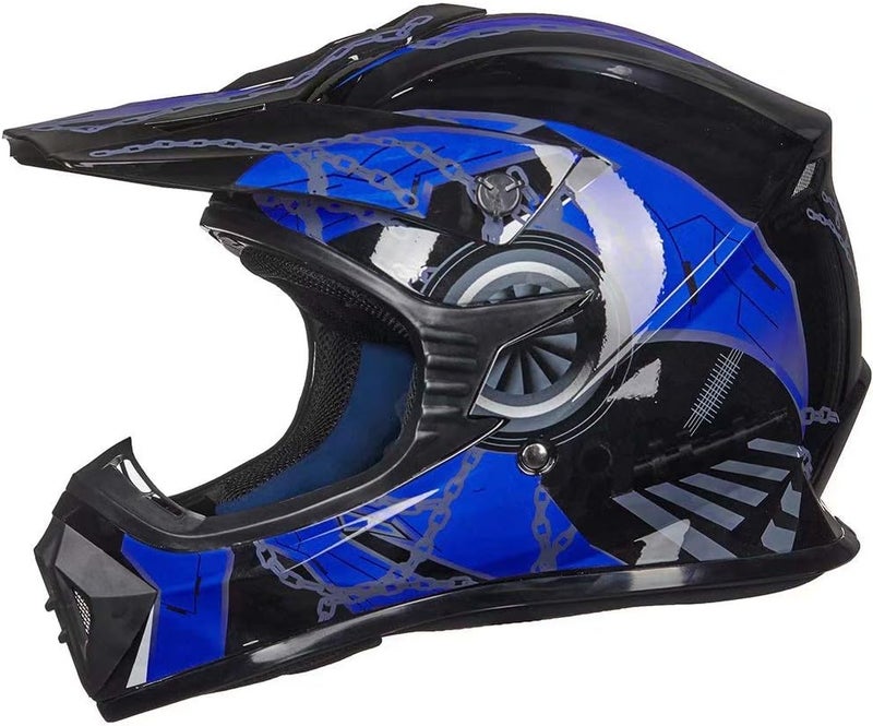 ILM Kids Youth Adult Dirt Bike Helmet - DOT Approved Full Face Motocross ATV BMX MX - Image 3