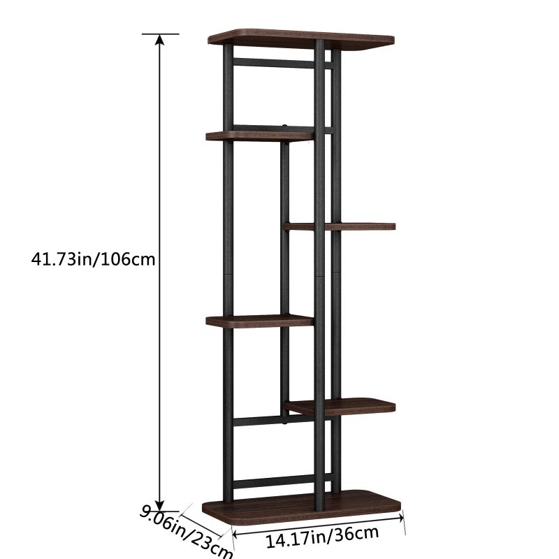 LINZINAR Plant Stand 6 Tier 7 Potted Indoor Plant Shelf Multiple Stands for Garden Corner Balcony Living Room - Image 5