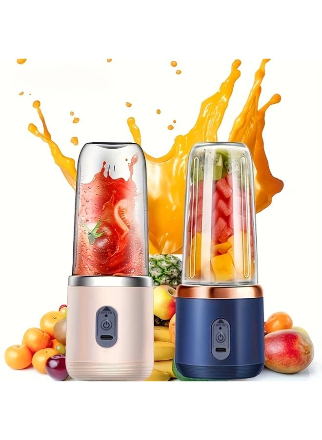 Pink Portable USB Rechargeable Citrus Juicer Cup 1500mAh Battery Compact For Home Travel - Image 2