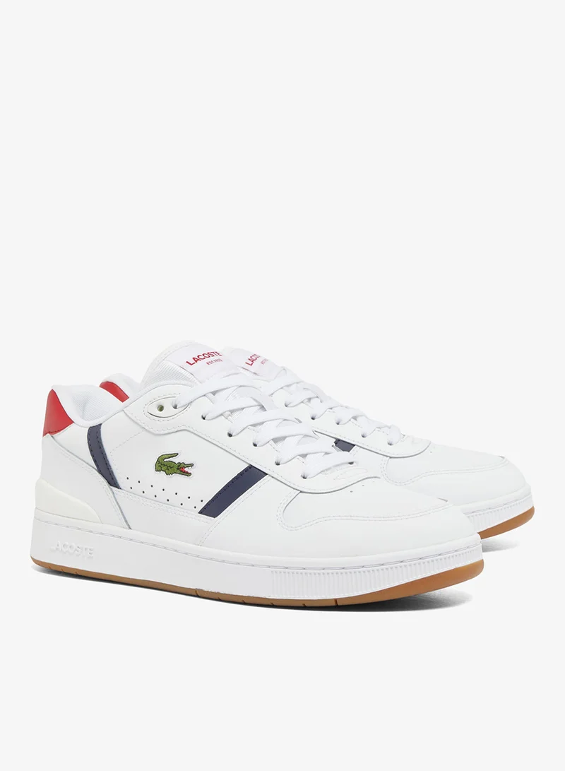 LACOSTE T-Clip Set Low Top Lace Up Casual Sneakers