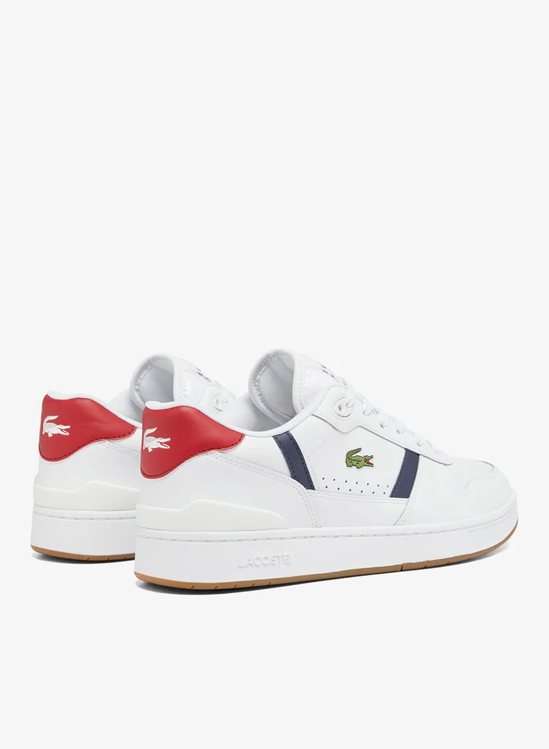 LACOSTE T-Clip Set Low Top Lace Up Casual Sneakers